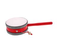 HEALSOPTHY Tambour à Main Traditionnel pour Éveil Musical Hochet Rotatif pour Garçon Fille Instrument Orff Éducatif pour Garçon Fille Maternelle