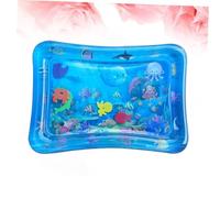 HEALSOPTHY Tapis Gonflable Garçon Fille Sensoriel avec Coussin Créatif Mat Dactivité Étanche pour Stimulation Motrice et Développement Corporel Petit Modèle Carré Thème Monde Sous Marin