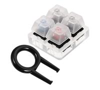 HEALSOPTHY Testeur De Clavier Mécanique Axes avec Base Acrylique Outil Portable Multifonction pour Testeurs De Commutateurs Cherry Noir Rouge Vert Kit Essai Précis