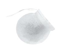 HEALSOPTHY Thé Jetables Cordon de Serrage 100 Sachets en Papier Blanc Rond en Pâte de Bois pour Infusion Optimale de Thé en Vrac au Travail ou Maison