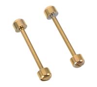 HEALSOPTHY Tige de 2 Montre 14mm de Bracelet Inoxydable en Acier Structure Plate Rainurée, Installation sans Outil, Lot Pièces pour Usage Quotidien
