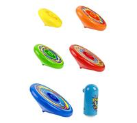 HEALSOPTHY Toupie Manuelle Empilable pour Garçon Fille Gyroscope Coloré pour Développement Coordination Main Œil Set Toupies Lanceur Cadeau Ludique pour Fête et Couleur Couleur Aléatoire