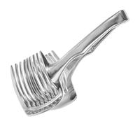 HEALSOPTHY Trancheuse Multifonction Pince Ergonomique en Alliage D'aluminium Argenté pour Découpe Sécurisée pour Citron et Tomate Cuisine