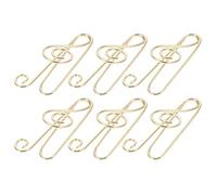 HEALSOPTHY Trombones métalliques forme note de musique 50 pièces acier au carbone pour bureau et organisation de documents, clips de marquage pour fournitures scolaires
