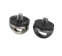HEALSOPTHY Vis de Fixation Rapide pour Appareil Photo 2pcs en Alliage de Zinc Coussinet en Caoutchouc Noir, Réduit l'usure, pour Bandoulière Double Épaule