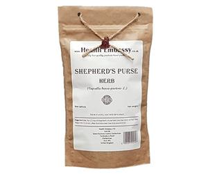 Health Embassy Herbe de Bourse à Pasteur Tisane | Capsella Bursa-Pastoris L | Shepherd's Purse Herb (100g)