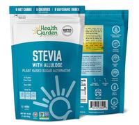 Health Garden Stevia avec édulcorant allulose - Alternative naturelle au sucre végétal sans calories - Idéal pour les régimes cétogènes, sans gluten, végétalien et sans OGM - 0,5 kg