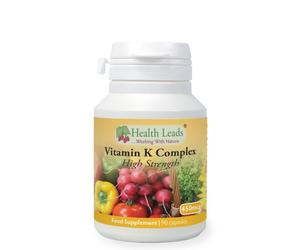 HEALTH LEADS VITAMINE K COMPLEXE (HAUTE FORCE) 450MCG X 90 CAPSULES