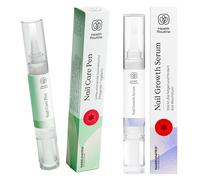 Health Routine Kit Croissance et Réparation Ongles : Stylo Soin au Tea Tree + Sérum Croissance à la Biotine et Jojoba | Durcisseur et Fortifiant pour Ongles Cassants, Mous et Abîmés