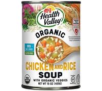 Health Valley Soupe au poulet et au riz sans sel, 425 g