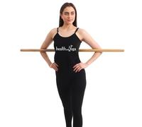 HealthAndYoga StretchNHeal Bâton de yoga pliable en bois multi-usage - Cheville d'exercice physique, tige de mobilité extensible, poteau de posture (XL, 122 cm)