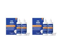 Healthcare By Amazon Lave-œil avec de l'hyaluronate de sodium et des extraits de fleurs naturels, 360 ml (Lot de 4) (Anciennement une marque Amazon Basic Care, même produit)