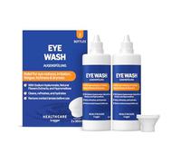 Healthcare By Amazon Lave-œil avec de l'hyaluronate de sodium et des extraits de fleurs naturels, 360 ml (Lot de 2) *Anciennement une marque Amazon Basic Care, même produit)