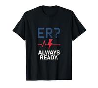 Healthcare Heroes ER Always Ready ECG Lightning T-Shirt
