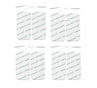 Healthcare World - Électrodes TENS 5×10 cm précâblées (8 pièces) - Pads adhésifs réutilisables compatibles TPN, Lloyds, NeuroTrac - Soulagement des douleurs musculaires, articulaires et nerveuses