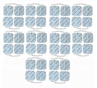 Healthcare World - Électrodes TENS 5×5 cm (40 pièces) - Pads auto-adhésifs réutilisables compatibles TPN, Lloyds, TensCare, NeuroTrac, Auvon - Soulagement des douleurs musculaires et articulaires