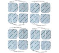 Healthcare World - Électrodes TENS autocollantes 5x5 cm (16 pièces) | Patches réutilisables compatibles avec appareils Neurotrac, Tenscare, Auvon, Elle TENS et EMS