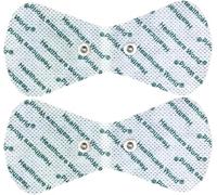Healthcare World Électrodes TENS en forme de papillon (2 pièces) - Coussinets de gel auto-adhésifs avec connexion à goujon 3,5 mm - Compatibles Sanitas, Yucen