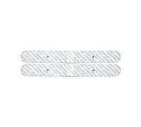 Healthcare World Électrodes TENS Extra Longues 33×4 cm (2 pcs) - Auto-adhésives à connexion goujon 3,5 mm - Pour dos, lumbago, sciatique et douleurs musculaires