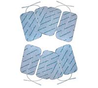 Healthcare World Grandes électrodes de maternité autocollantes 5 x 10 cm pour appareil d'électrothérapie TENS EMS 8 pièces Douleurs aux épaules, maux de dos, douleurs articulaires et musculaires
