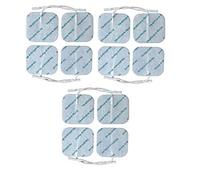 Healthcare World - Lot de 12 Électrodes TENS 5x5 cm Auto-Adhésives Réutilisables - Patchs Haute Qualité Compatibles Neurotrac, Auvon, TensCare