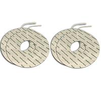 Healthcare World - Lot de 4 électrodes mammaires TENS/EMS - Patches auto-adhésifs pour électrostimulation et soulagement de la douleur - Compatibles multi-marques