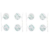 Healthcare World - Lot de 8 électrodes TENS rondes auto-adhésives - Patches de remplacement pour électrostimulation, soulagement ciblé de la douleur - Compatibles Neurotrac et Flexi TENS
