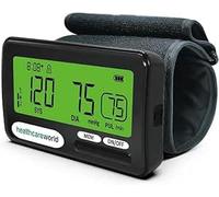 Healthcare World Tensiomètre Bras Automatique - Rechargeable USB, Haute Précision, Brassard Ajustable 22-42 cm, Grand Écran LCD, 20 Mémoires, Gonflage Automatique, Moniteur Pression Seniors