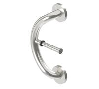 HealthCraft Produits - Barre d'appui Série Plus - Porte-papier toilette - Acier inoxydable brossé