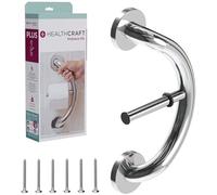 HealthCraft Produits - Barre d'appui série Plus - Porte-Papier Toilette - Chrome Poli