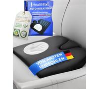 Healthfix® Coussin cale de voiture - Coussin orthopédique ergonomique pour voiture - Antidérapant et lavable - Mousse à mémoire de forme - Dureté - Doux (45 à 70 kg)