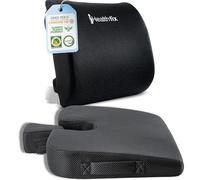 Healthfix® Coussin cale ergonomique et coussin lombaire - Idéal pour le bureau et le bureau à domicile, améliore la posture assise, soulage les douleurs d'assise et augmente le confort