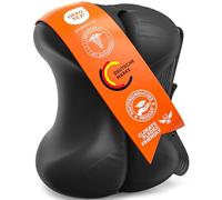 Healthfix Lot de 2 coussins orthopédiques pour les personnes dormant sur le côté, avec sangle, en mousse à mémoire de forme, housse rafraîchissante et lavable, noir