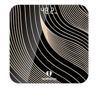 Healthkeep Balance Pese Personne Numérique, Haute Précision avec Affichage Lumineux, Technologie Step-On 5mm Verre Trempé, Haute Précision à 180kg/ 400lb, Rayures