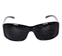HealthPanion Lunettes avec trous pour l'amélioration de la vision, protection pour les yeux noir