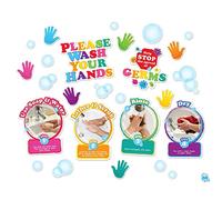 Healthy Bubbles™ Smart Poly™ Mini Bulletin Board Set Washing Your Hands Set, 36 Pieces