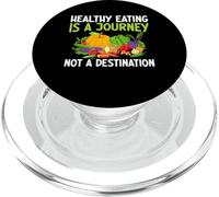 Healthy Eating is A Journey Not A Destination PopSockets PopGrip pour MagSafe