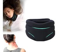 Healthy Lab Co - Attelle cervicorrecte pour le ronflement - Mousse souple pour dormir - Enveloppe et stabilisation - Oreillers pour soulager le cou (noir)