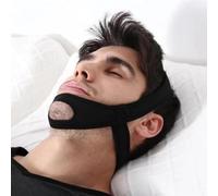 Healthy Lab Co Sangle de menton anti-ronflement pour homme - Unisexe - Noir