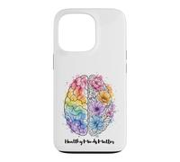 Healthy Minds Matter Sensibilisation à la santé mentale Cerveau Floral Coque pour iPhone 13 Pro