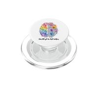 Healthy Minds Matter Sensibilisation à la santé mentale Cerveau Floral PopSockets PopGrip pour MagSafe