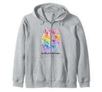 Healthy Minds Matter Sensibilisation à la santé mentale Cerveau Floral Sweat à Capuche