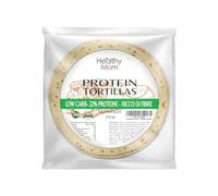 Healthy Mom Tortillas Protéinées, 8 Tortillas, 22% Protéines Végétales, Low Carb, Keto, 320g