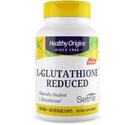 Healthy Origins, L-Glutathione Reduced, avec Setria, 500 mg, 60 Capsules végétaliennes, Sans Gluten, Sans Soja, Végétarien