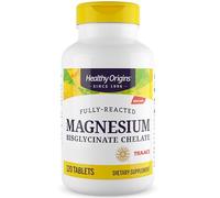 Healthy Origins, Magnesiumbisglycinat, 200mg de Magnésium, 120 Comprimés végétaliens, Végétarien, Sans Gluten, Sans Soja, Sans OGM