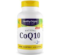 Healthy Origins, Natural CoQ10 avec Kaneka Q10, 100mg, Fortement Dosé, 60 Capsules molles, Sans Gluten, Sans Soja, Non OGM
