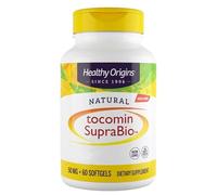 Healthy Origins, Natural Tocomin SupraBio, 50 mg, 60 Capsules molles, Testé en Laboratoire, Vitamine E, Sans Gluten, Sans Soja, Sans OGM