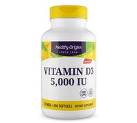 Healthy Origins, vitamine D3, 5000 UI, 360 gélules souples - envoi éclair