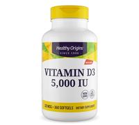 Healthy Origins, vitamine D3, 5000 UI, 360 gélules souples - envoi éclair