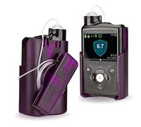 Healvaluefit Support de pompe à insuline rotatif à 360° avec clip pour Medtronic MiniMed 630G 640G 670G 770G, clip robuste et durable (violet)